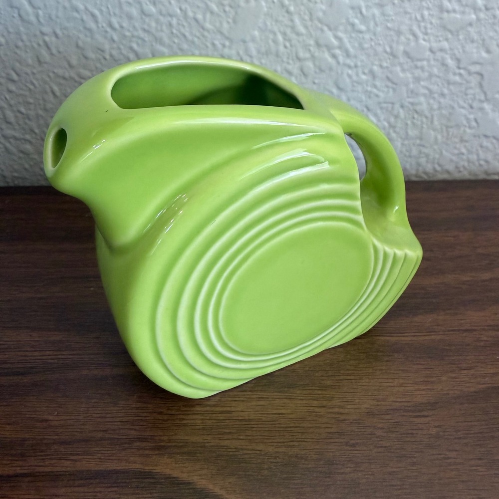 Fiesta Ware Shamrock Mini Disc Pitcher Green Mini Creamer Homer Laughlin USA